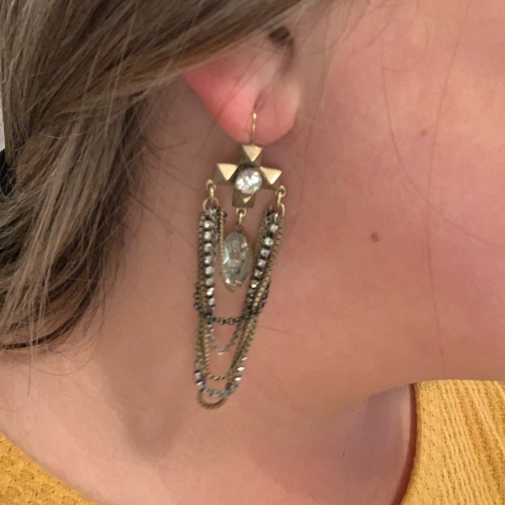 Gold earrings